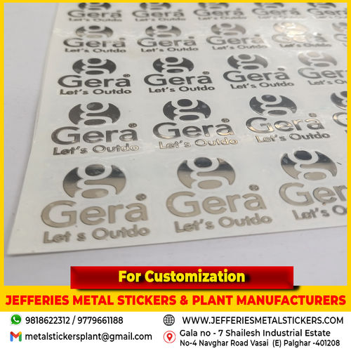 Silver Metal Stickers