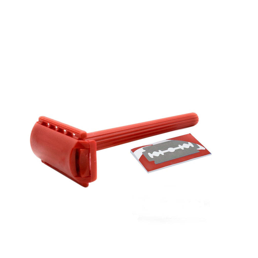 Multi / Assorted3 Shaving Razor For Men Blade Razor With Plastic Grip Handle (With Card Packing) (6008)