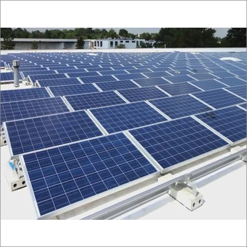 Black Commercial Solar Power Plant