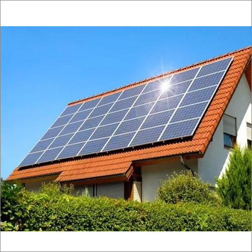Black Residential Solar Power Plant
