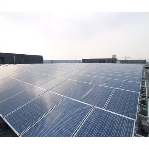Black Roof Top Solar Power Plant