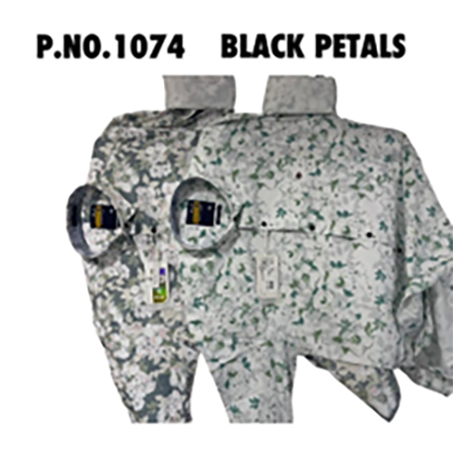 Breathable Black Print Shirt