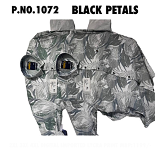 Black Men Petal Printed Shirt