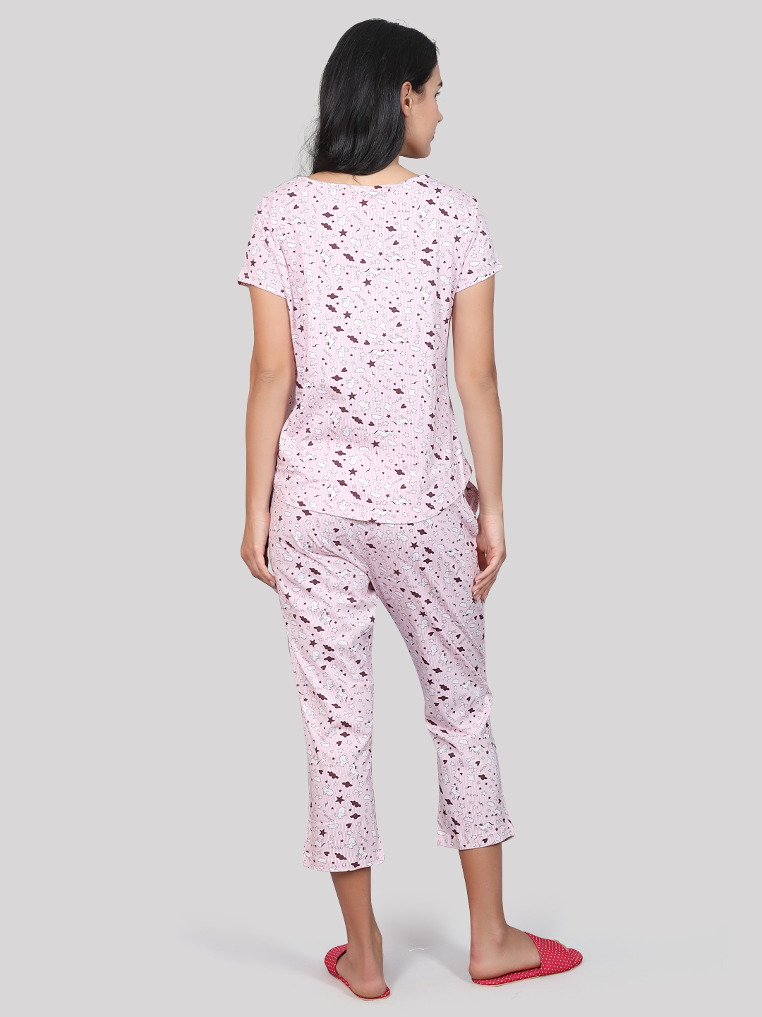 Ladies Night Suit - Material: Cotton