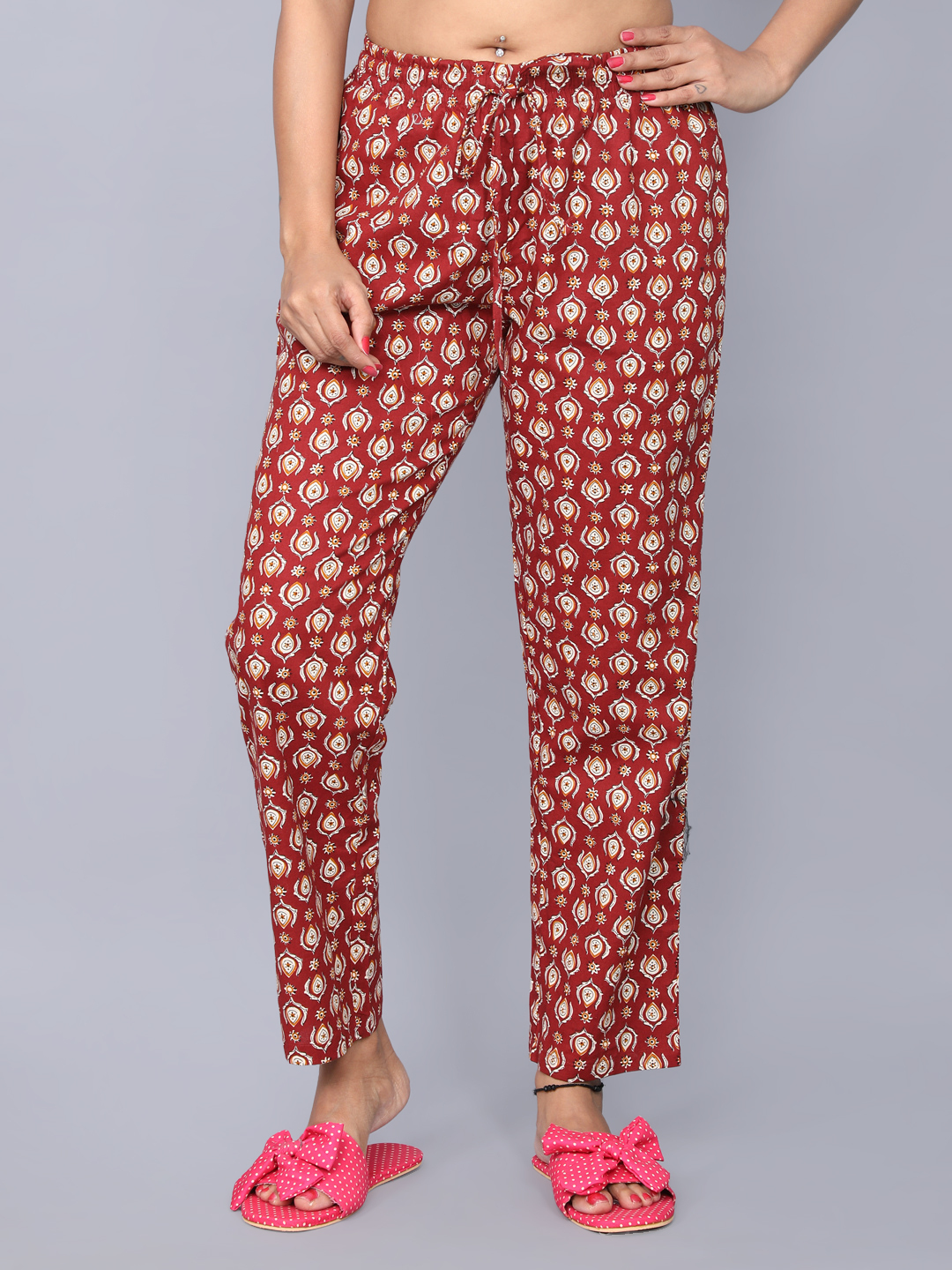 Girls Sleepwear Pajamas - Cotton, Size S-xxl, Pink | Casual Dress, Plain Pattern, Comfortable And Relaxing Design