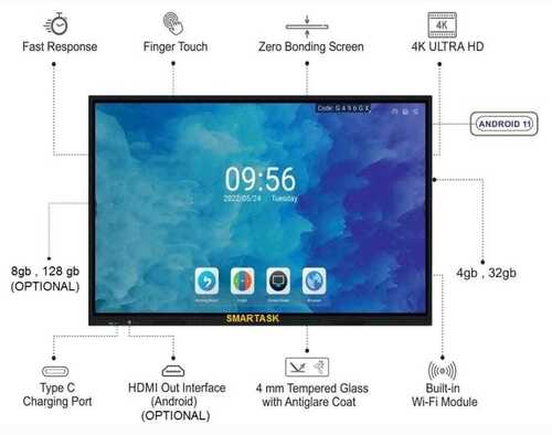 Interactive Flat Panel Dimensions: 1709 X 1020 X 88 Millimeter (Mm)