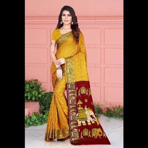 बांधनी साड़ी