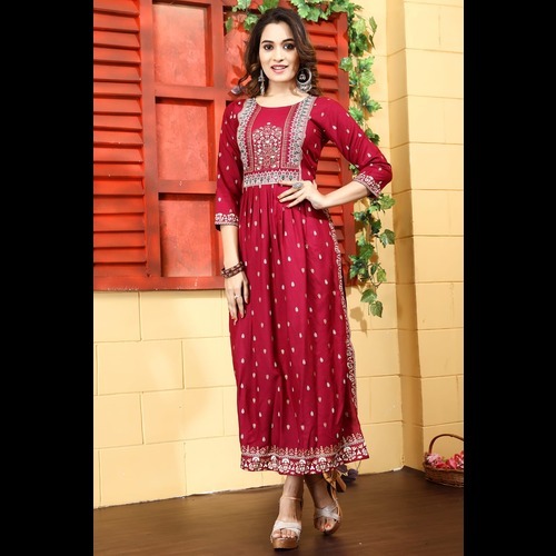 Foil Print Kurti