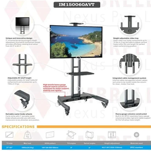 Im150060avt मोबाइल टीवी ट्रॉली