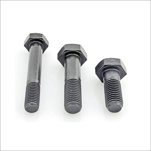 Structure Bolts - High Tensile Steel, Customized Size, Matte Black Finish | A Grade Hexagon Head, Tempered and Painted for Industrial Fastening