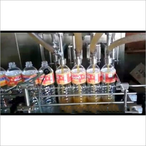 Silver Automatic Bottle Filling Machine Application: Beverage