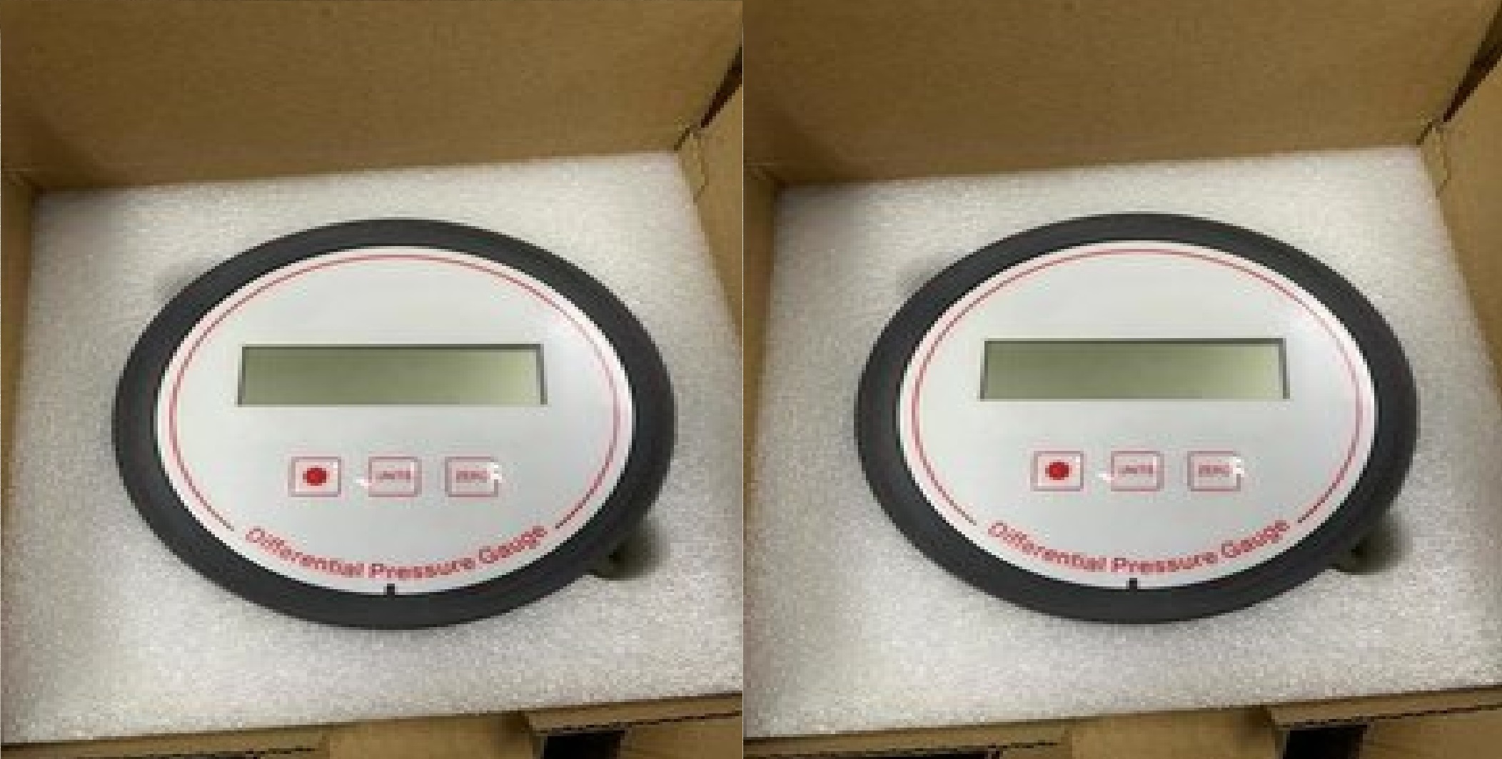 Black Gemtech Instruments Digital Differential Pressure Gauge