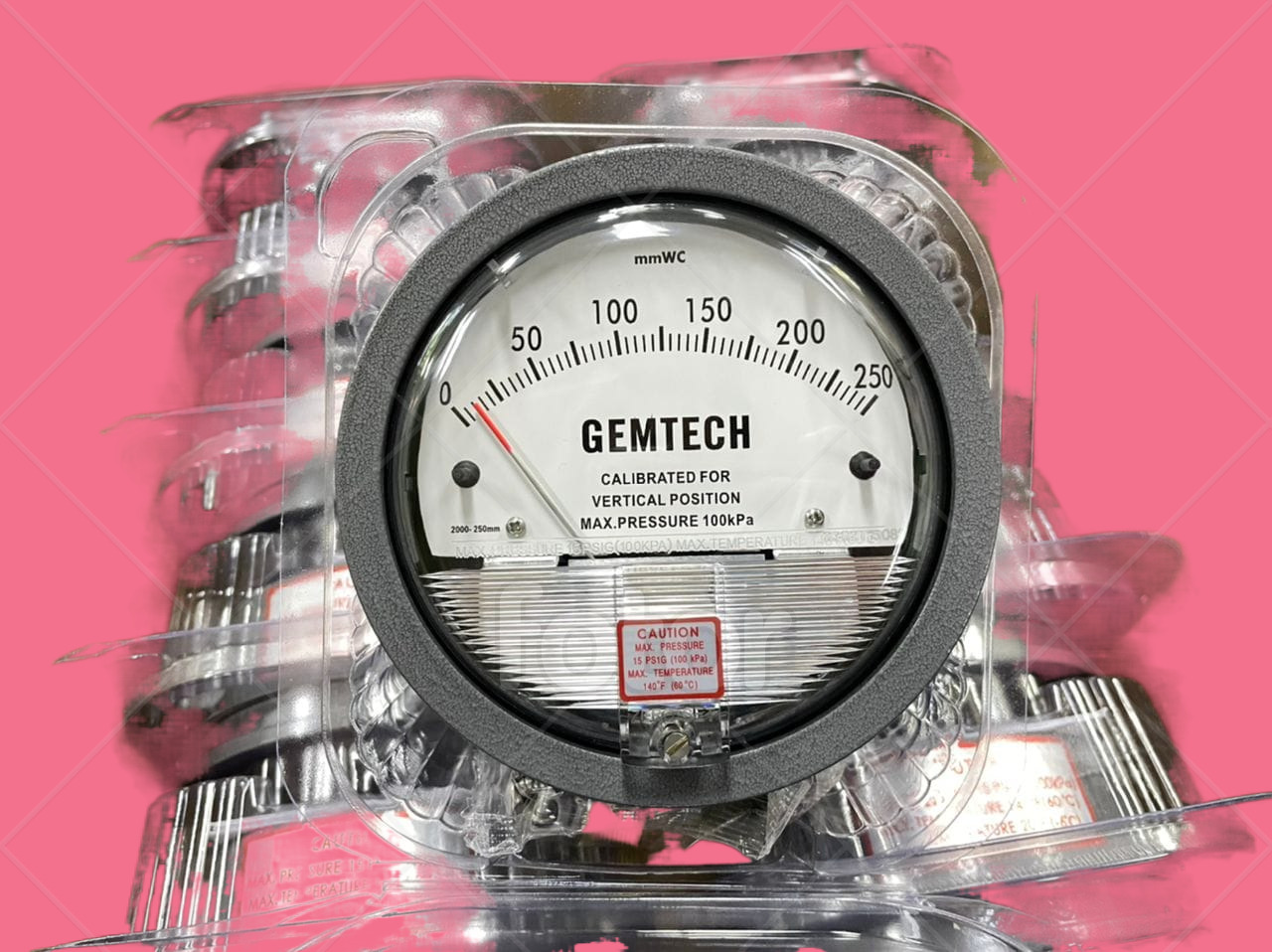 Nextech Differential Magnehelic Pressure Gauge Range 50-0-50 Pascal Accuracy: A 2% Of Full Span At 70 21 3% On -0