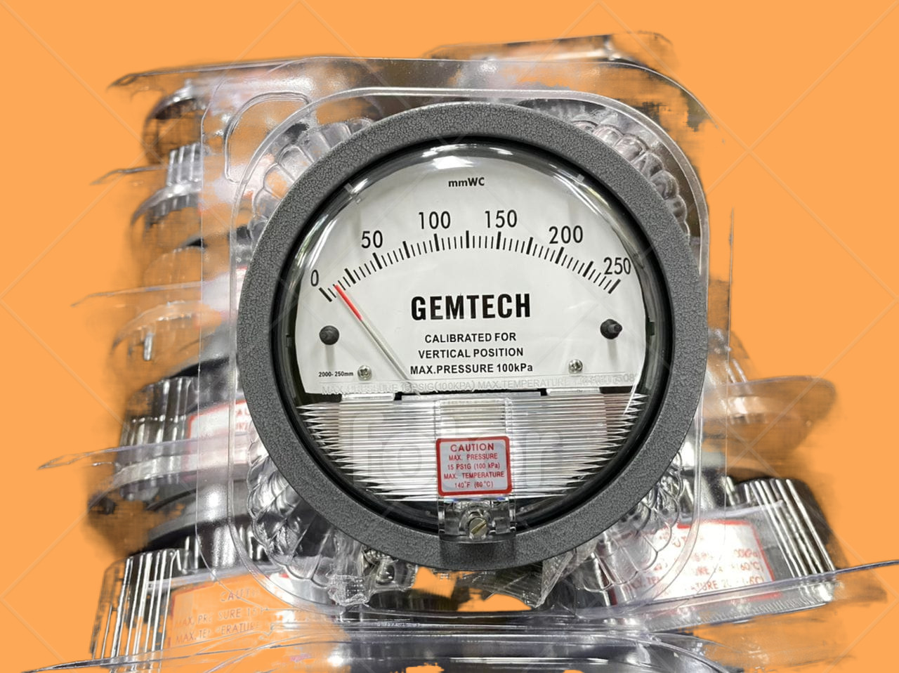 Nextech Differential Magnehelic Pressure Gauge Range 0-10 Mm Accuracy: A 2% Of Full Span At 70 21 3% On -0