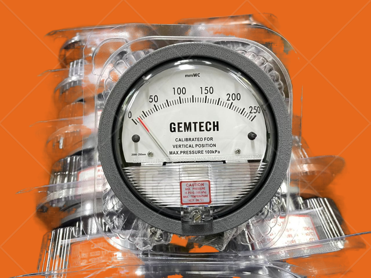 Nextech Differential Magnehelic Pressure Gauge Range 0-10 Mm Accuracy: A 2% Of Full Span At 70 21 3% On -0