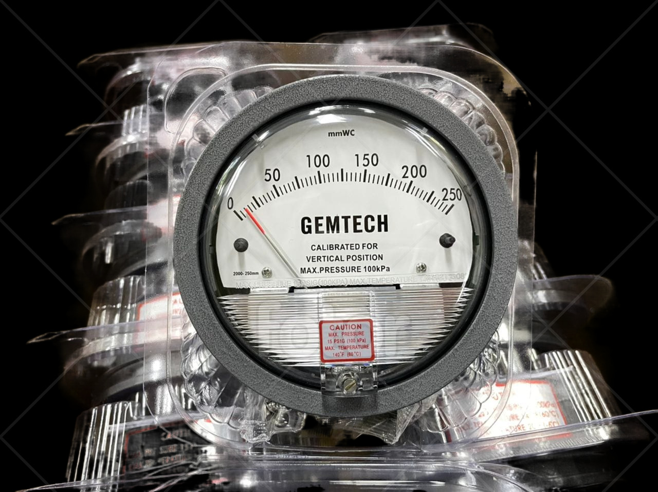 Nextech Differential Magnehelic Pressure Gauge Range 30-0-30 Pascals Accuracy: A 2% Of Full Span At 70 21 3% On -0