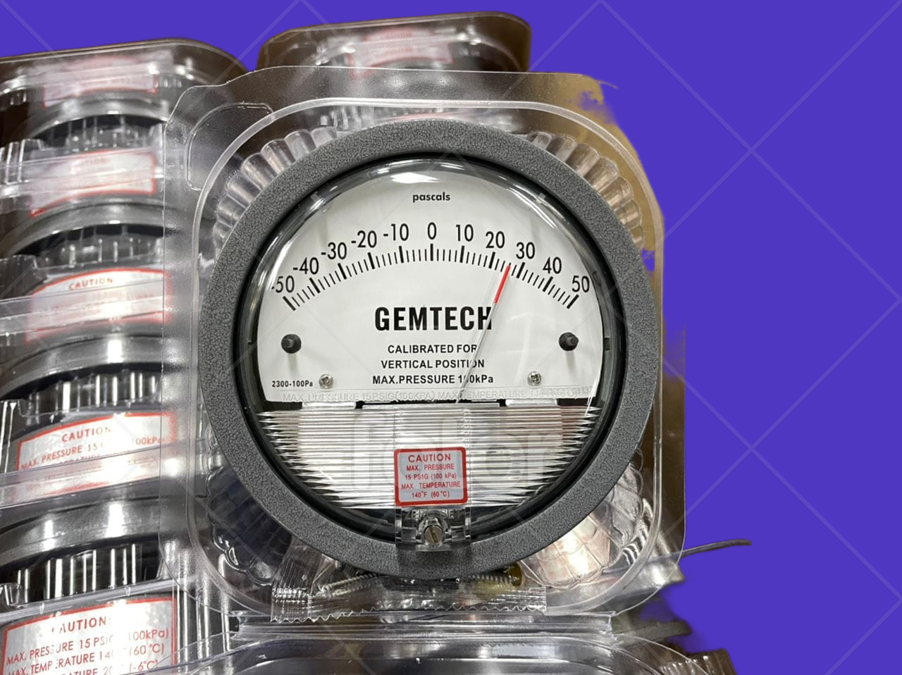 Nextech Differential Magnehelic Pressure Gauge Range 0-5 Inches Accuracy: A 2% Of Full Span At 70???(21??????(a 3% On -0