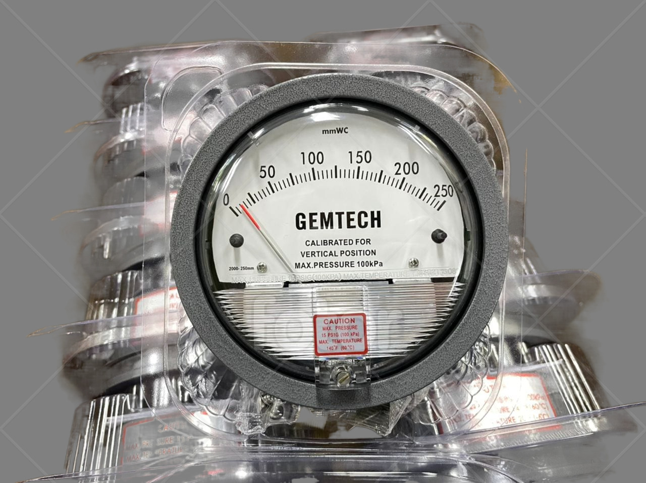 Nextech Differential Magnehelic Pressure Gauge Range 0-5 Inches Accuracy: A 2% Of Full Span At 70???(21??????(a 3% On -0