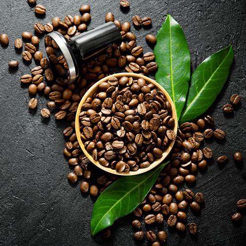 सामान्य प्राकृतिक कॉफी बीन्स