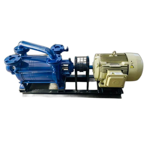Two Stage Water Ring Vacuum Pump - Stainless Steel, Normal Standard, Blue Finish | Hydraulic Power, Optimized for Water Usage
