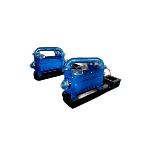 Cast Iron Two Stage Vacuum Pump - Color: Blue Black