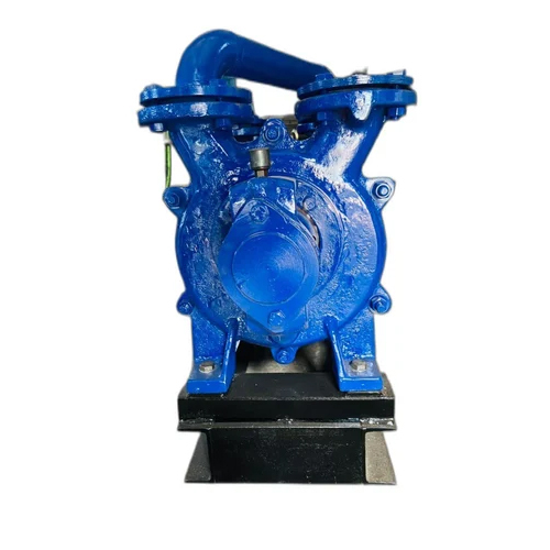 Two Stage Liquid Ring Vacuum Pump - Stainless Steel, High Pressure, Blue | Industrial Usage, Vacuum Generation, Efficient Liquid Re-circulation