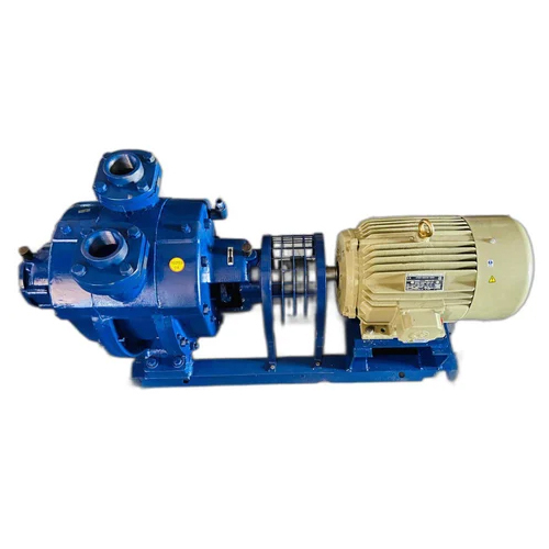 Single Stage Vacuum Pump - Stainless Steel, High Pressure, Moderate Vacuum Performance | Blue Finish, Industrial And Water Usage Suitable