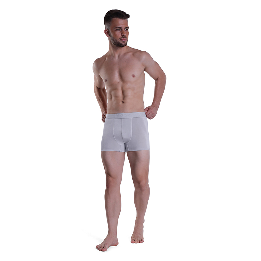 Grey Plain Trunk Underwear - Bamboo Fiber, Sizes S, M, L, Xl, Color Grey | Mid Rise Waist, Perfect Fitting, Pack Of 3, Long Lasting Colors