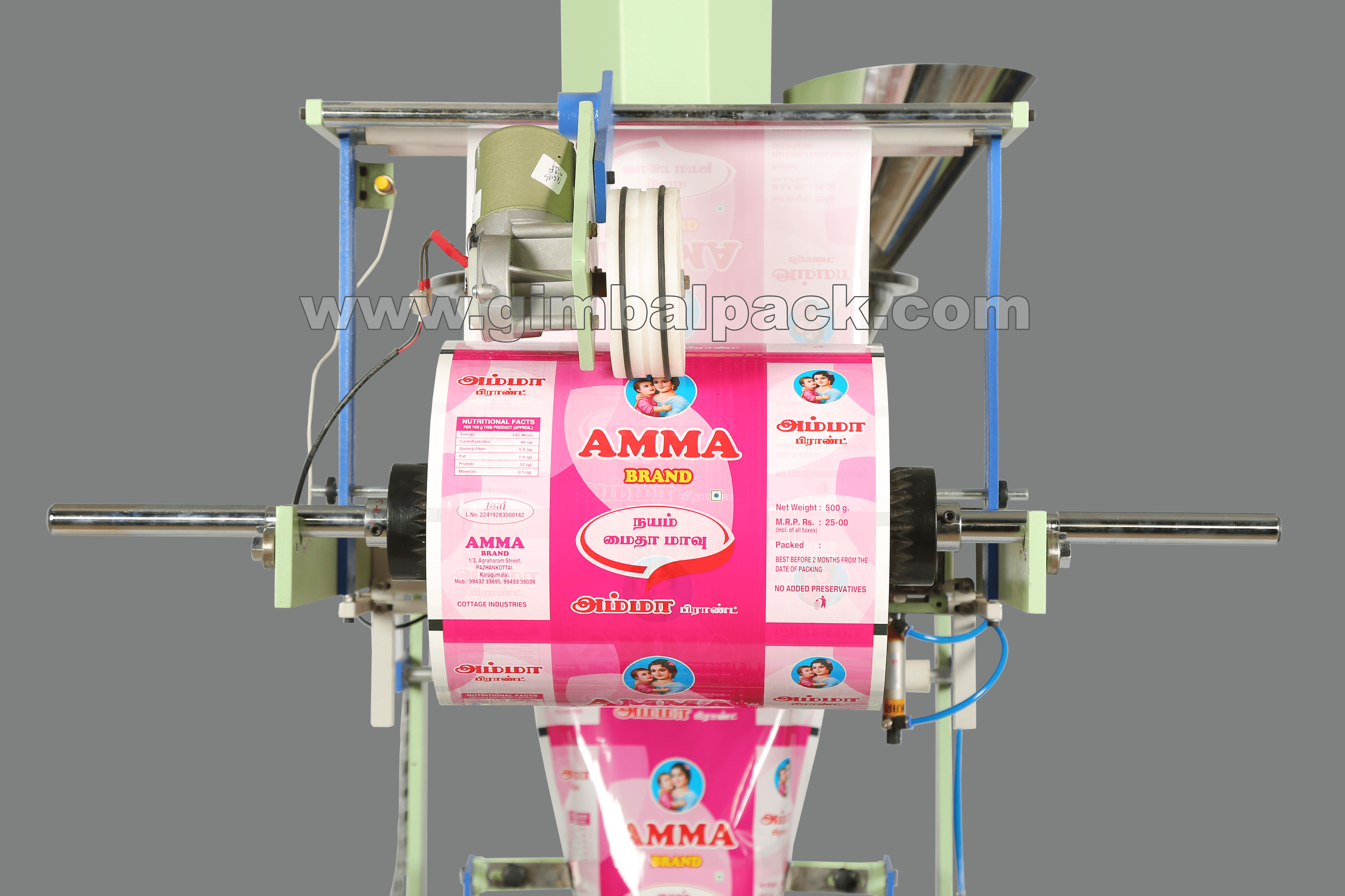 Garlic Powder Packing Machine - Ss 304 Material, 1900x950x2350 Mm Dimension | Automatic Operation, Plc Control System, 15-30 Pouches/min Capacity, 5 Hp Power, One Year Warranty
