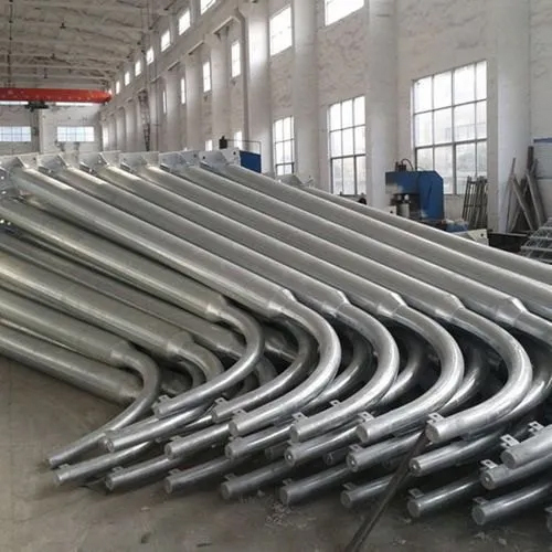 Conical Street Light Poles - Color: Silver