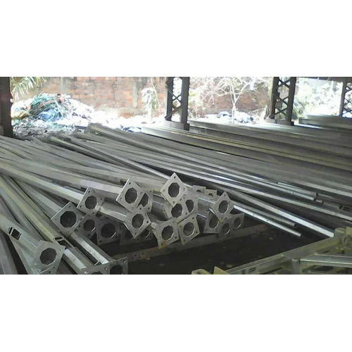 12 Mtr Octagonal Pole - Color: Silver