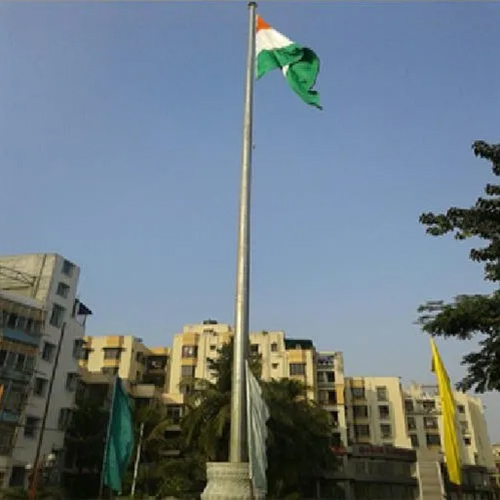 Flag High Mast Pole - Color: Silver
