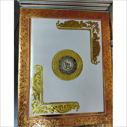 Laser Carving Modern Wedding Card