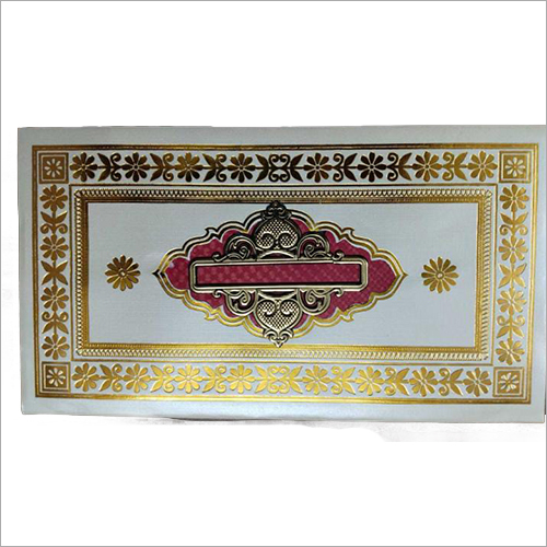 Laser Carving Modern Wedding Card