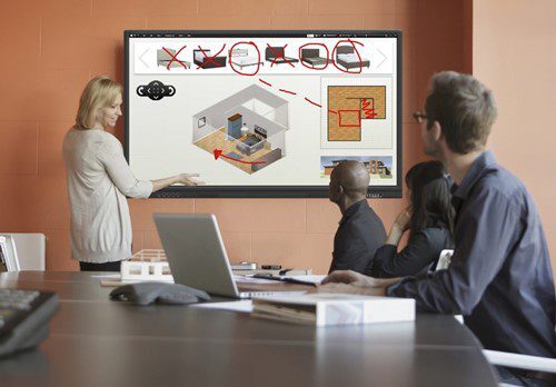 Connectivity Smart Interactive Touch Screen Board for Corporate Learning with 75