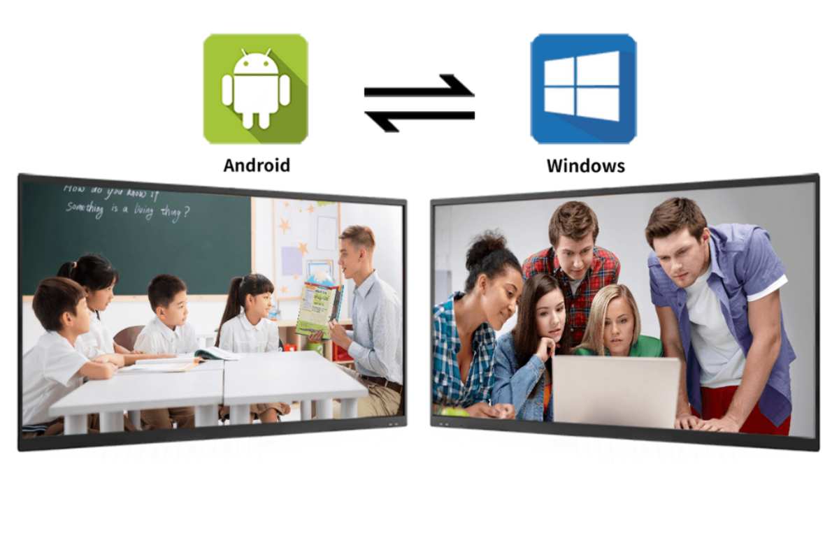 Connectivity Smart Interactive Touch Screen Board For Corporate Learning With 75