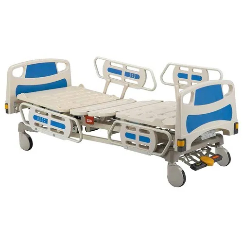 White-Blue Electric Hospital Icu Bed