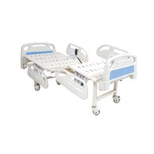White-Blue Hospital Fowler Bed