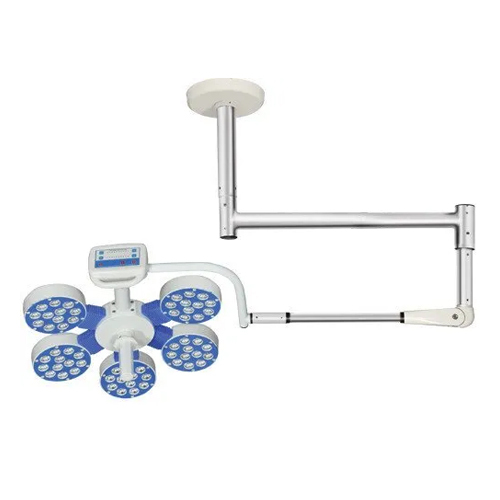 व्हाइट-ब्लू-सिल्वर सीलिंग ऑपरेशन थिएटर लाइट