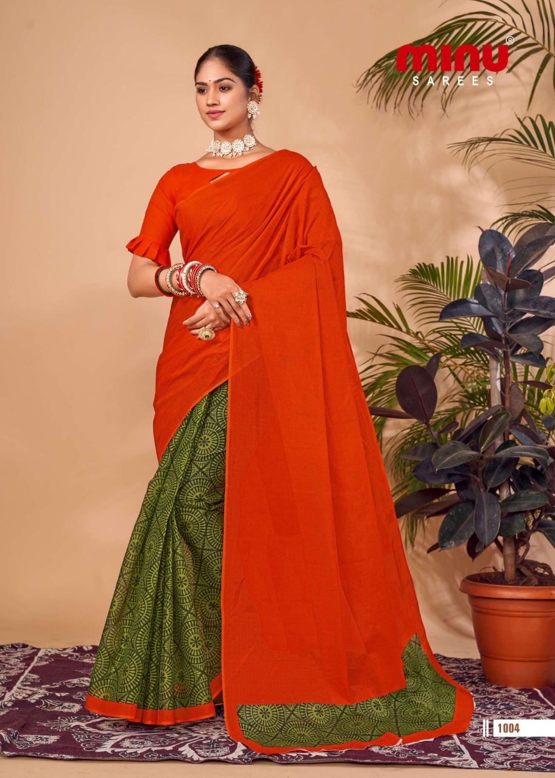 Ladies Daily Wear Saree - Cotton Printed Set Of 10 Pcs, Comfortable Stylish Ethnic Wear