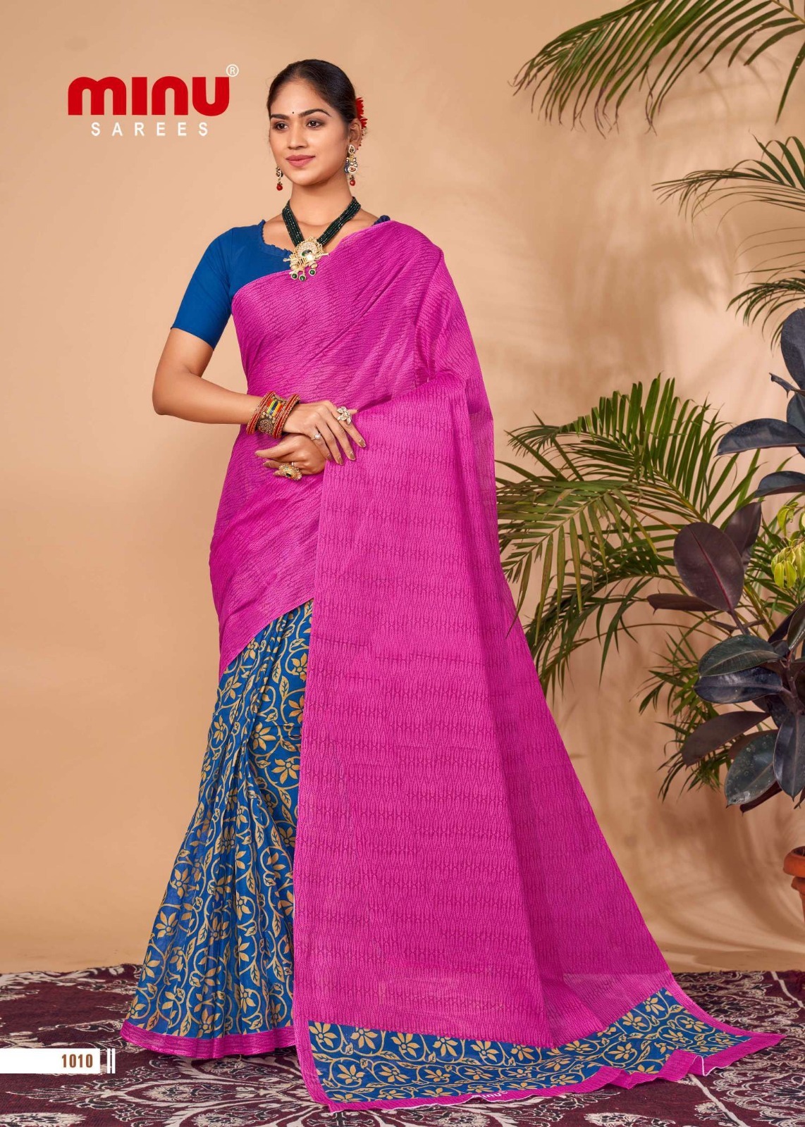 Ladies Daily Wear Saree - Cotton Printed Set Of 10 Pcs, Comfortable Stylish Ethnic Wear