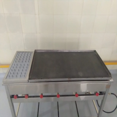 Chapati Ouffer Machine - Mild Steel, Rectangular Design | High Efficiency, Non-Stick Coating, Gas Heating System, Premium Quality
