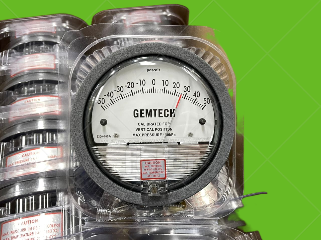 Nextech Differential Magnehelic Pressure Gauge Range 0-25 Inch Accuracy: A 2% Of Full Span At 70???(21??????(a 3% On -0