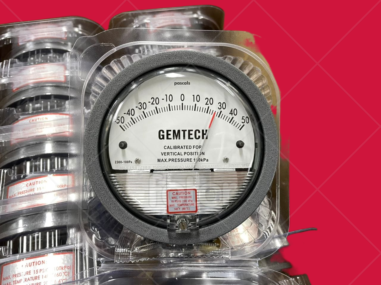 Nextech Differential Magnehelic Pressure Gauge Range 0-50 Mm Accuracy: A 2% Of Full Span At 70 21 3% On -0