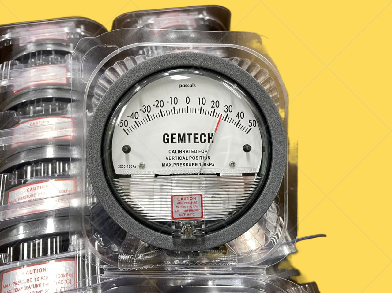 Nextech Differential Magnehelic Pressure Gauge Range 0-100 Pascals Accuracy: A 2% Of Full Span At 70???(21??????(a 3% On -0