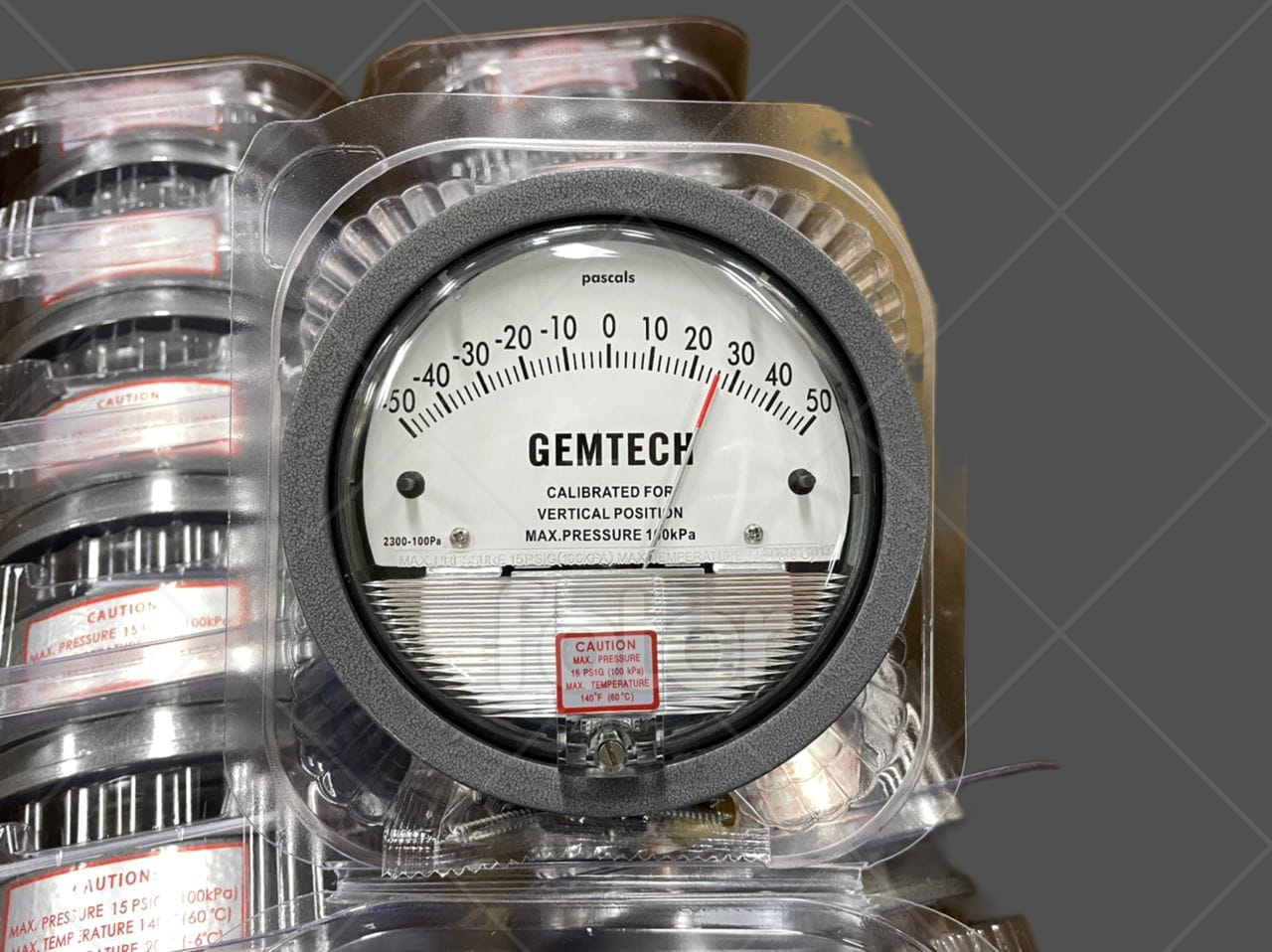 Nextech Differential Magnehelic Pressure Gauge Range 0-100 Pascals Accuracy: A 2% Of Full Span At 70???(21??????(a 3% On -0