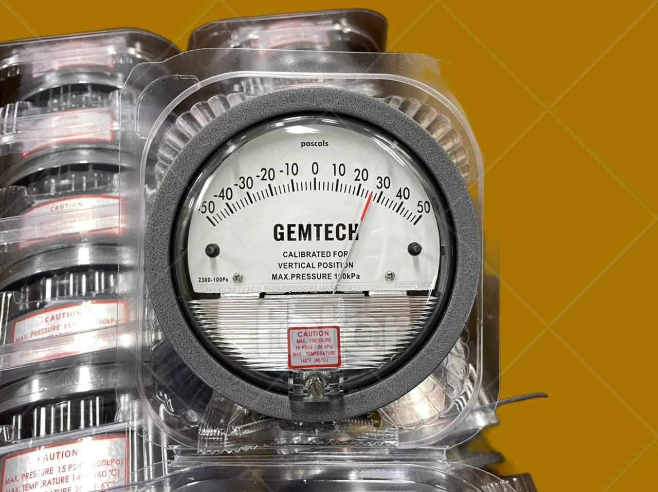 Nextech Differential Magnehelic Pressure Gauge Range 0-100 Pascals Accuracy: A 2% Of Full Span At 70???(21??????(a 3% On -0