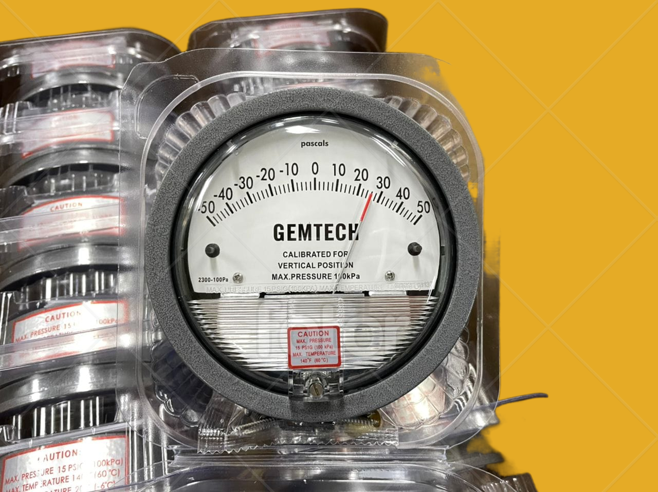 Nextech Differential Magnehelic Pressure Gauge Range 0-100 Pascals Accuracy: A 2% Of Full Span At 70???(21??????(a 3% On -0