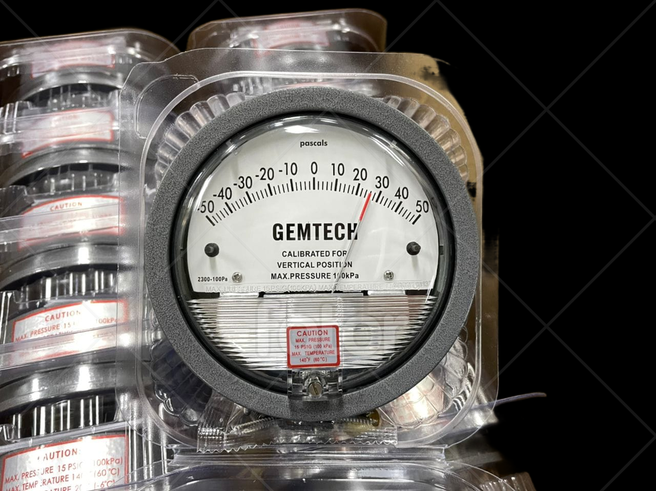 Nextech Differential Magnehelic Pressure Gauge Range 0-100 Pascals Accuracy: A 2% Of Full Span At 70???(21??????(a 3% On -0