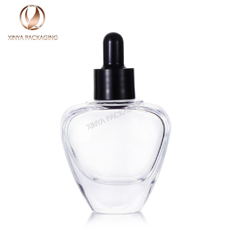 Clear Glass Dropper Bottle - 30ml Size, 62mm Diameter, 100mm Height | Premium Quality, Screen Printing Logo, Versatile For Skincare And Essential Oils